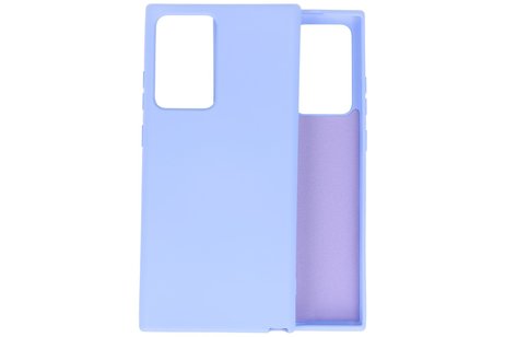 BAOHU Hoesje Geschikt voor de Samsung Galaxy Note 20 Ultra  - Fashion Color Backcover Telefoonhoesje - Paars