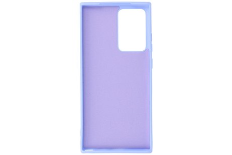 BAOHU Hoesje Geschikt voor de Samsung Galaxy Note 20 Ultra  - Fashion Color Backcover Telefoonhoesje - Paars
