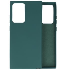 BAOHU Samsung Note 20 Ultra Hoesje Fashion Backcover Telefoonhoesje Donker Groen