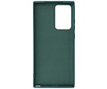 BAOHU Hoesje Geschikt voor de Samsung Galaxy Note 20 Ultra  - Fashion Color Backcover Telefoonhoesje - Donker Groen