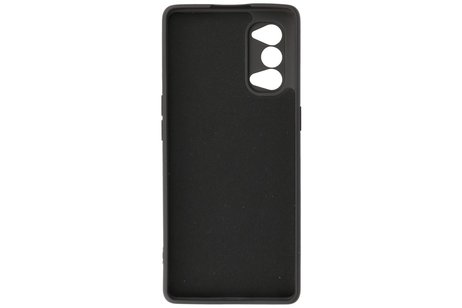 Hoesje Geschikt voor de Oppo Reno 4 Pro 5G  - Fashion Color Backcover Telefoonhoesje - Zwart