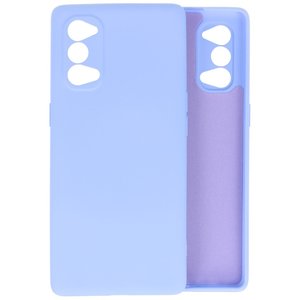 Oppo Reno 4 Pro 5G Hoesje Fashion Backcover Telefoonhoesje Paars