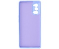 BAOHU Hoesje Geschikt voor de Oppo Reno 4 Pro 5G  - Fashion Color Backcover Telefoonhoesje - Paars