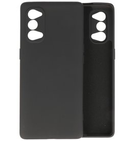 BAOHU Oppo Reno 4 5G Hoesje Fashion Backcover Telefoonhoesje Zwart