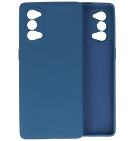 BAOHU Oppo Reno 4 5G Hoesje Fashion Backcover Telefoonhoesje Navy