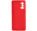 BAOHU Hoesje Geschikt voor de Oppo Reno 4 5G  - Fashion Color Backcover Telefoonhoesje - Rood