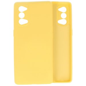 BAOHU Hoesje Geschikt voor de Oppo Reno 4 5G  - Fashion Color Backcover Telefoonhoesje - Geel