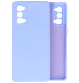 BAOHU Oppo Reno 4 5G Hoesje Fashion Backcover Telefoonhoesje Paars