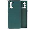 Oppo Reno 4 5G Hoesje Fashion Backcover Telefoonhoesje Donker Groen