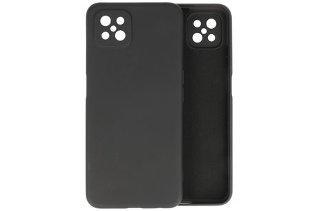 BAOHU Hoesje Geschikt voor de Oppo Reno 4 Z & Oppo A92s  - Fashion Color Backcover Telefoonhoesje - Zwart