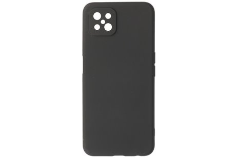 BAOHU Hoesje Geschikt voor de Oppo Reno 4 Z & Oppo A92s  - Fashion Color Backcover Telefoonhoesje - Zwart