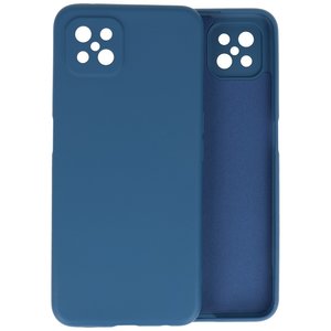 BAOHU Hoesje Geschikt voor de Oppo Reno 4 Z & Oppo A92s  - Fashion Color Backcover Telefoonhoesje - Navy