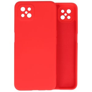 BAOHU Hoesje Geschikt voor de Oppo Reno 4 Z & Oppo A92s  - Fashion Color Backcover Telefoonhoesje - Rood