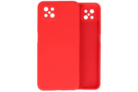 BAOHU Hoesje Geschikt voor de Oppo Reno 4 Z & Oppo A92s  - Fashion Color Backcover Telefoonhoesje - Rood