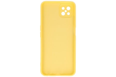 BAOHU Hoesje Geschikt voor de Oppo Reno 4 Z & Oppo A92s  - Fashion Color Backcover Telefoonhoesje - Geel