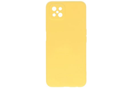 BAOHU Hoesje Geschikt voor de Oppo Reno 4 Z & Oppo A92s  - Fashion Color Backcover Telefoonhoesje - Geel