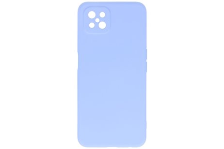 BAOHU Hoesje Geschikt voor de Oppo Reno 4 Z & Oppo A92s  - Fashion Color Backcover Telefoonhoesje - Paars