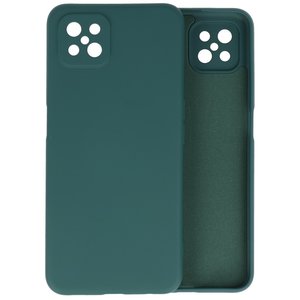 BAOHU Hoesje Geschikt voor de Oppo Reno 4 Z & Oppo A92s  - Fashion Color Backcover Telefoonhoesje - Donker Groen