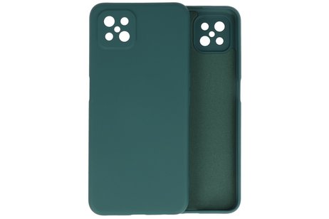 BAOHU Hoesje Geschikt voor de Oppo Reno 4 Z & Oppo A92s  - Fashion Color Backcover Telefoonhoesje - Donker Groen
