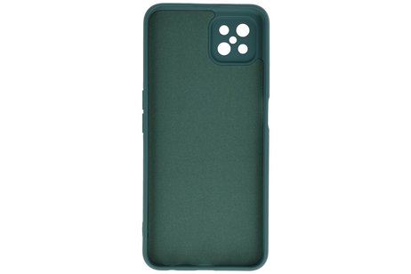 Oppo Reno 4 Z & Oppo A92s Hoesje Fashion Backcover Telefoonhoesje Donker Groen