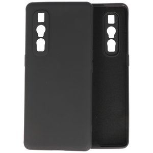 Hoesje Geschikt voor de Oppo Find X2 Pro - Fashion Color Backcover Telefoonhoesje - Zwart