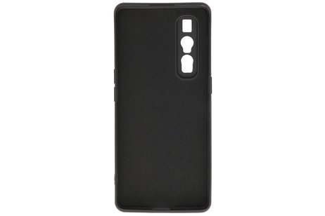 Hoesje Geschikt voor de Oppo Find X2 Pro - Fashion Color Backcover Telefoonhoesje - Zwart