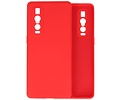 Hoesje Geschikt voor de Oppo Find X2 Pro - Fashion Color Backcover Telefoonhoesje - Rood