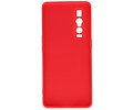 Hoesje Geschikt voor de Oppo Find X2 Pro - Fashion Color Backcover Telefoonhoesje - Rood