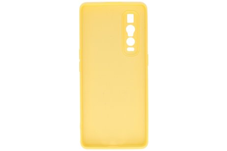 Oppo Find X2 Pro Hoesje Fashion Backcover Telefoonhoesje Geel