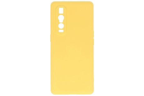 Oppo Find X2 Pro Hoesje Fashion Backcover Telefoonhoesje Geel