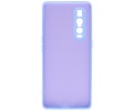 BAOHU Hoesje Geschikt voor de Oppo Find X2 Pro - Fashion Color Backcover Telefoonhoesje - Paars