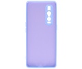 Hoesje Geschikt voor de Oppo Find X2 Pro - Fashion Color Backcover Telefoonhoesje - Paars