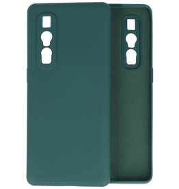 BAOHU Oppo Find X2 Pro Hoesje Fashion Backcover Telefoonhoesje Donker Groen