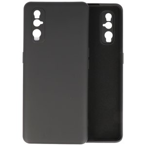 Hoesje Geschikt voor de Oppo Find X2 - Fashion Color Backcover Telefoonhoesje - Zwart