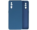 BAOHU Hoesje Geschikt voor de Oppo Find X2 - Fashion Color Backcover Telefoonhoesje - Navy