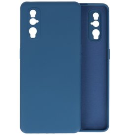 BAOHU Oppo Find X2 Hoesje Fashion Backcover Telefoonhoesje Navy