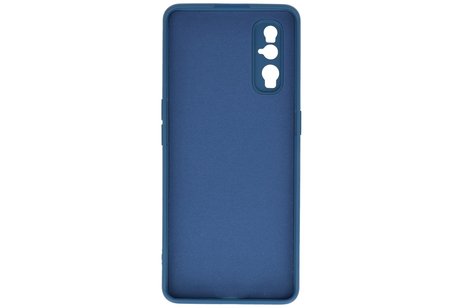 Oppo Find X2 Hoesje Fashion Backcover Telefoonhoesje Navy