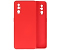 BAOHU Hoesje Geschikt voor de Oppo Find X2 - Fashion Color Backcover Telefoonhoesje - Rood
