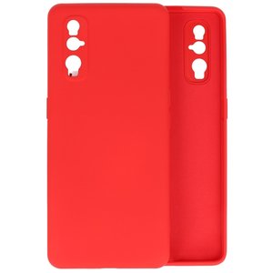 BAOHU Hoesje Geschikt voor de Oppo Find X2 - Fashion Color Backcover Telefoonhoesje - Rood