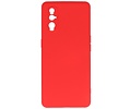 BAOHU Hoesje Geschikt voor de Oppo Find X2 - Fashion Color Backcover Telefoonhoesje - Rood