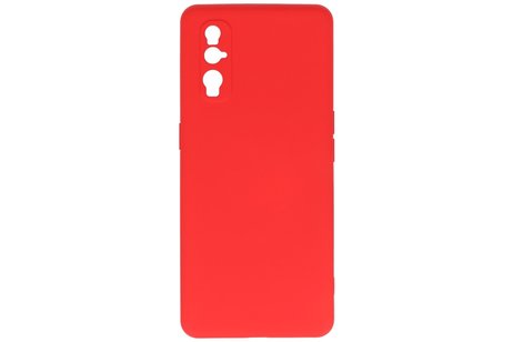 BAOHU Hoesje Geschikt voor de Oppo Find X2 - Fashion Color Backcover Telefoonhoesje - Rood