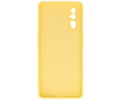 Hoesje Geschikt voor de Oppo Find X2 - Fashion Color Backcover Telefoonhoesje - Geel
