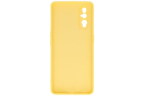 BAOHU Hoesje Geschikt voor de Oppo Find X2 - Fashion Color Backcover Telefoonhoesje - Geel