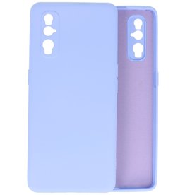 Oppo Find X2 Hoesje Fashion Backcover Telefoonhoesje Paars