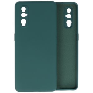 Hoesje Geschikt voor de Oppo Find X2 - Fashion Color Backcover Telefoonhoesje - Donker Groen