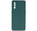 Hoesje Geschikt voor de Oppo Find X2 - Fashion Color Backcover Telefoonhoesje - Donker Groen