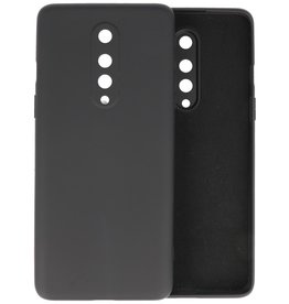 BAOHU OnePlus 8 Hoesje Fashion Color Backcover Telefoonhoesje Zwart