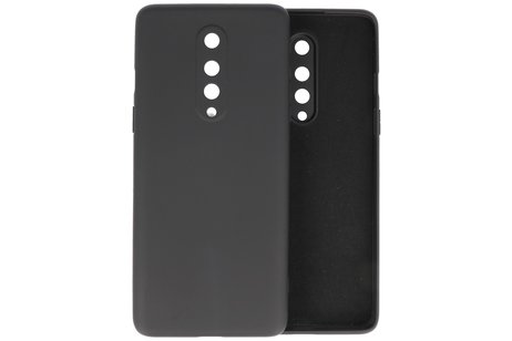 Hoesje Geschikt voor de OnePlus 8 - Fashion Color Backcover Telefoonhoesje - Zwart