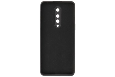 BAOHU Hoesje Geschikt voor de OnePlus 8 - Fashion Color Backcover Telefoonhoesje - Zwart