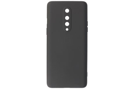 Hoesje Geschikt voor de OnePlus 8 - Fashion Color Backcover Telefoonhoesje - Zwart
